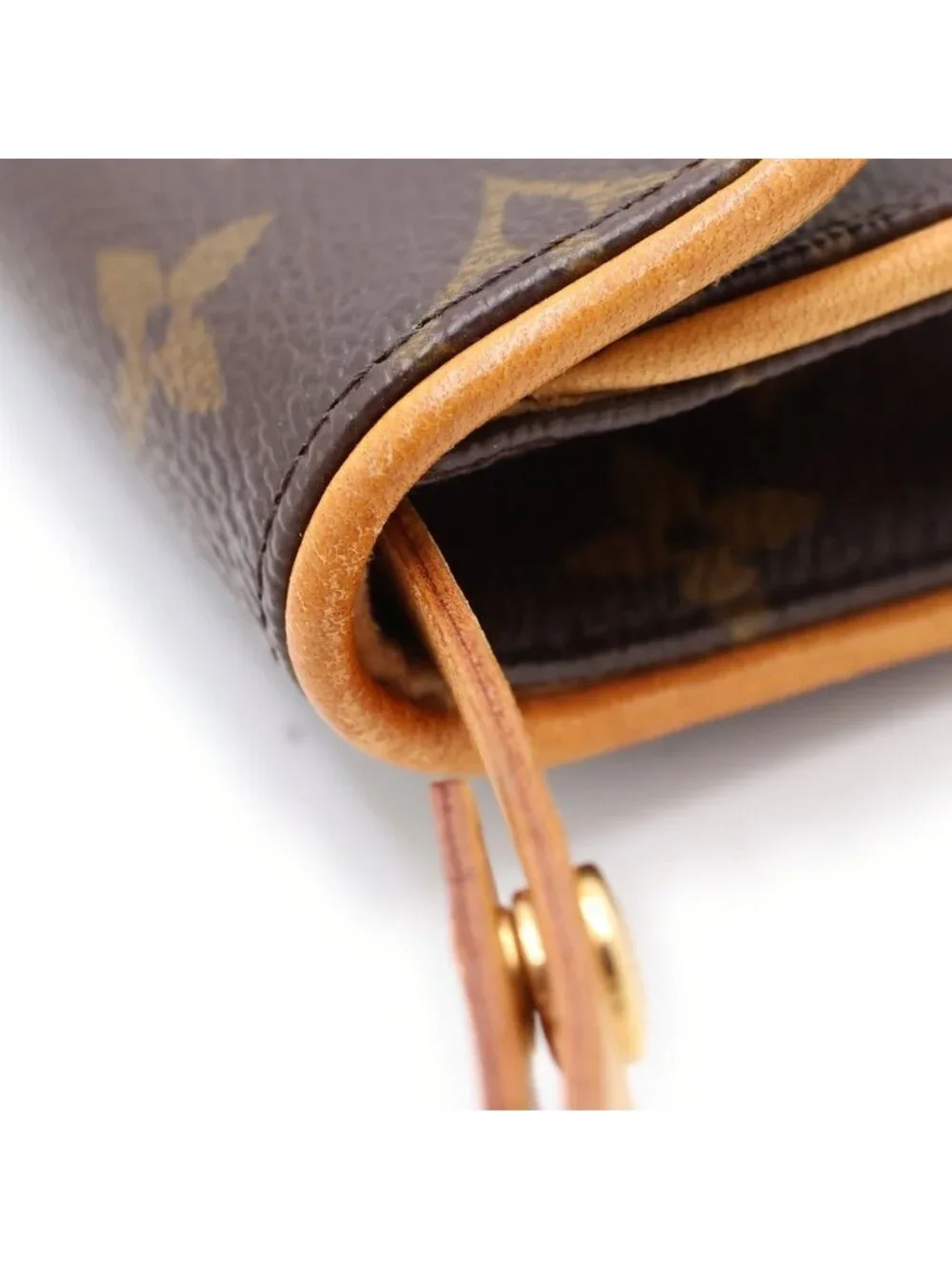 Louis Vuitton Monogram Pochette Florentine Waist Bag Leather Brown